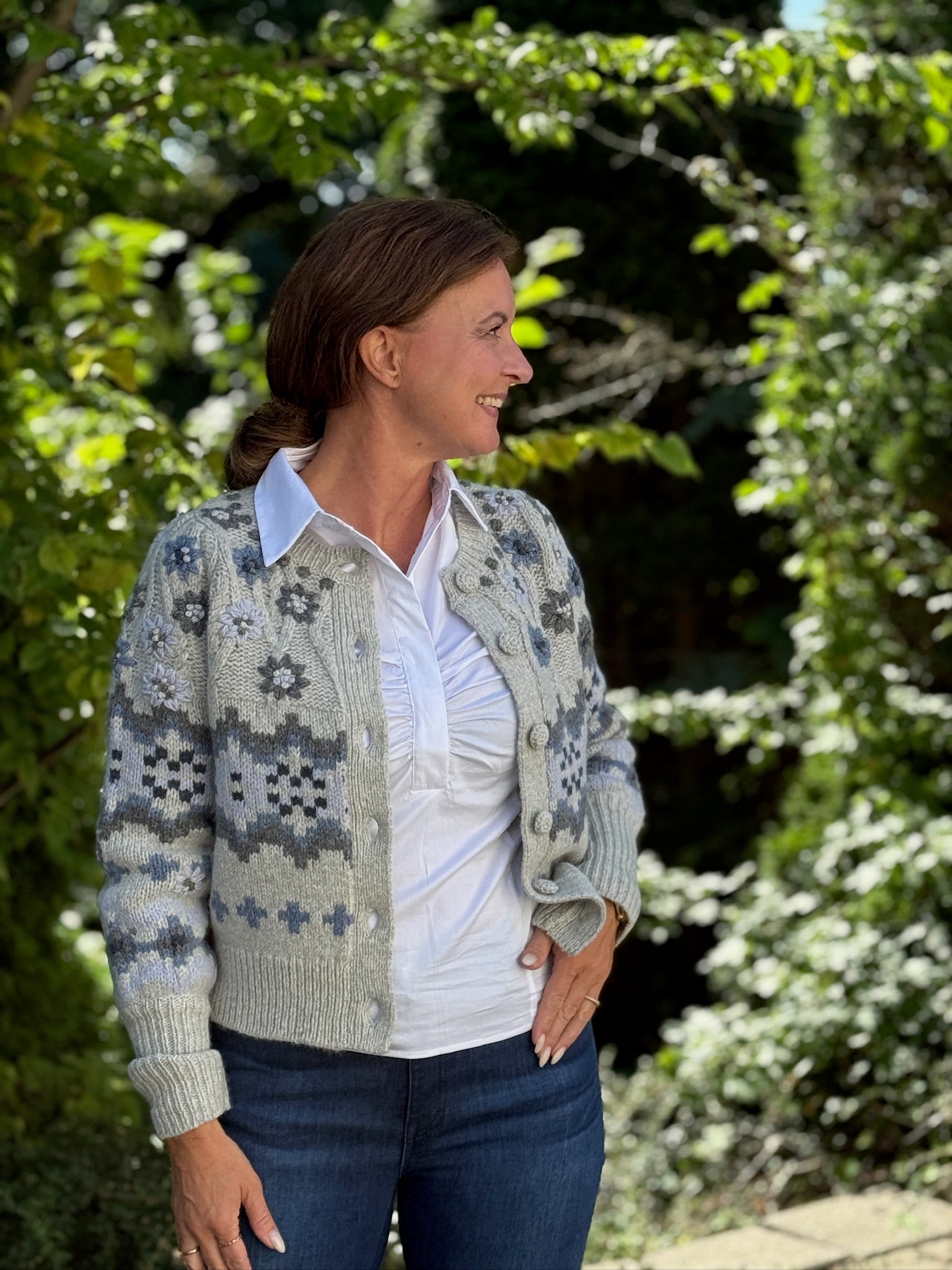 DEA KUDIBAL - LIVA CARDIGAN GREY MELANGE