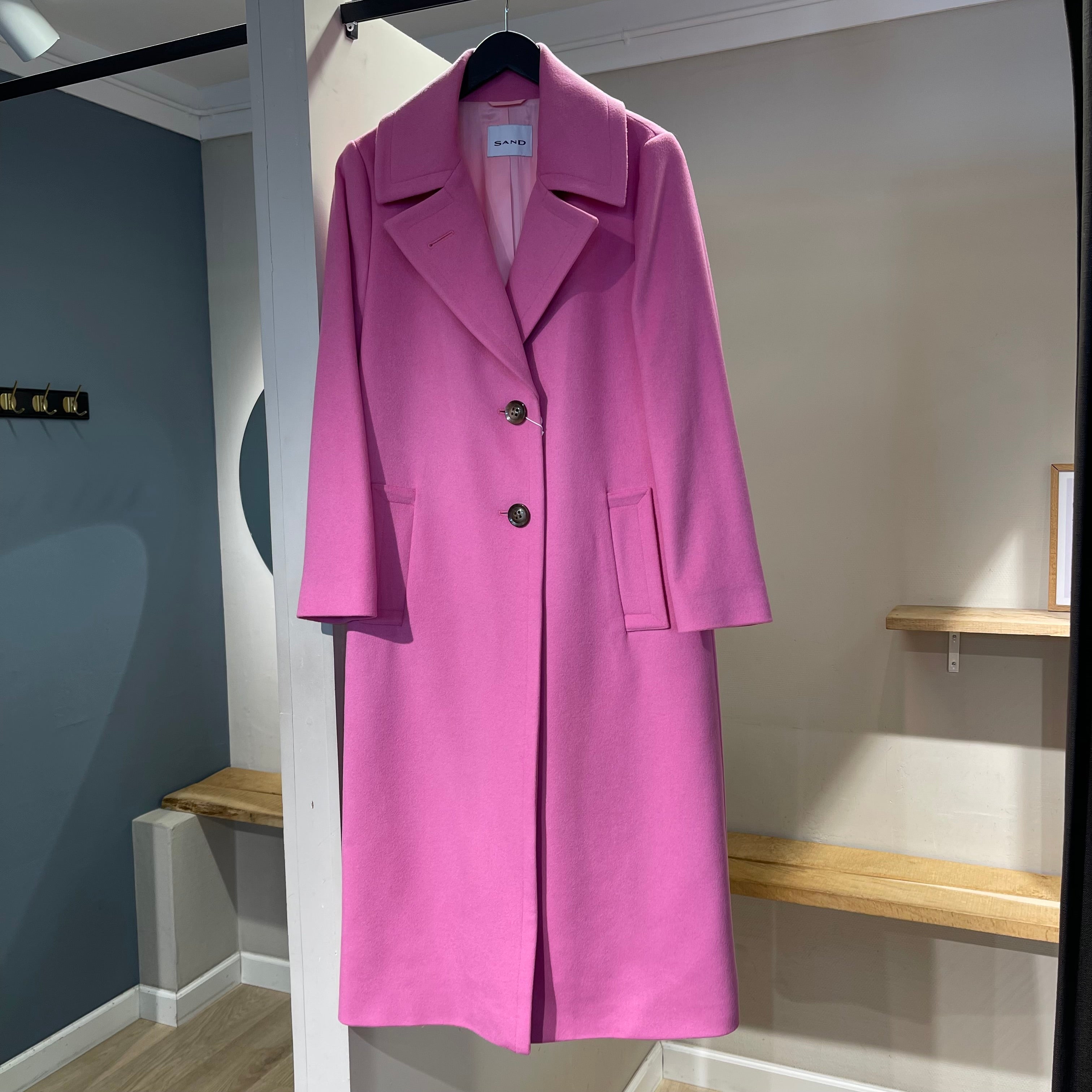 SAND COPENHAGEN - CLARETA LONG COAT PINK