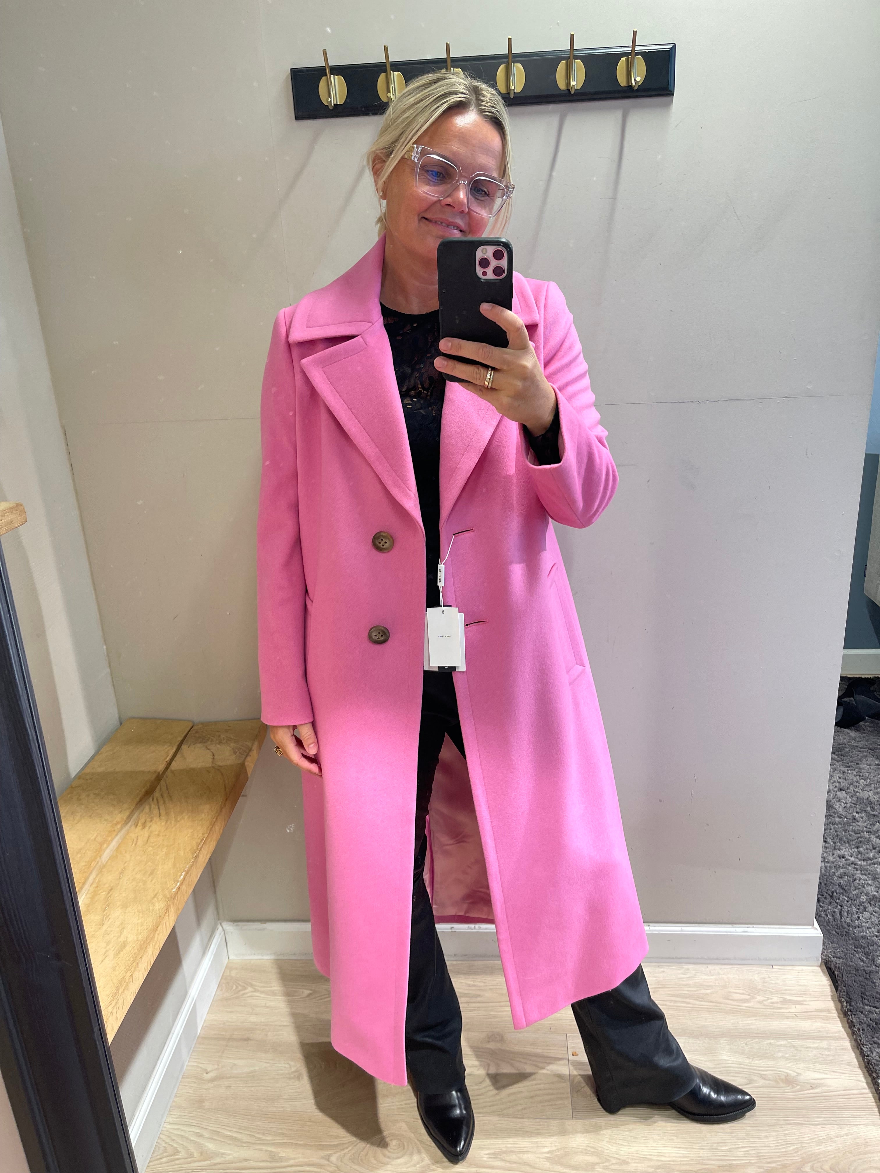 SAND COPENHAGEN - CLARETA LONG COAT PINK