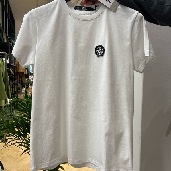 KARL LAGERFELD - WAX LOGO T-SHIRT HVID
