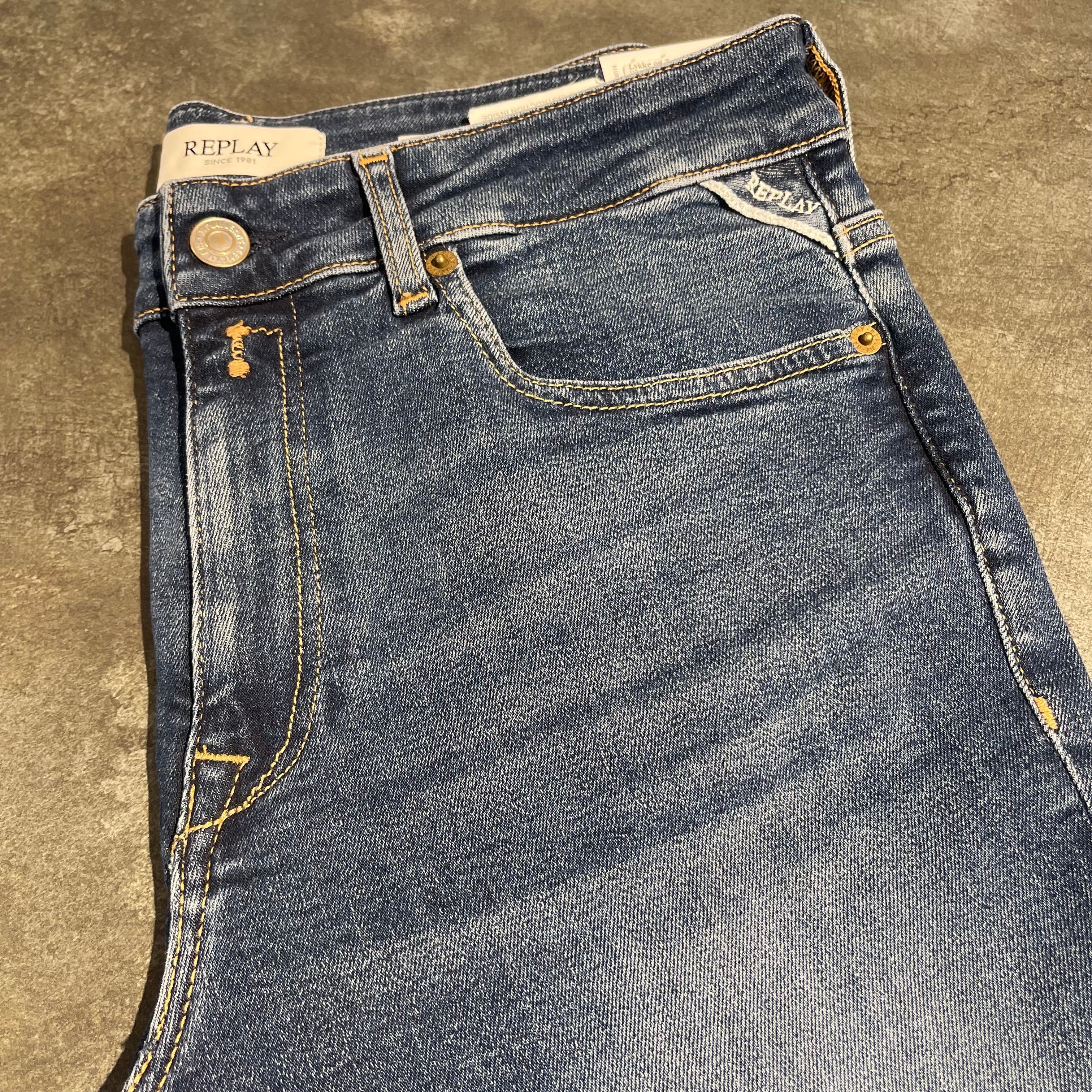 REPLAY - JOELLA FLARE JEANS DARK BLUE