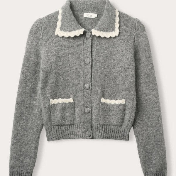 O'TAY - ISABELLA CARDIGAN GREY MELANGE