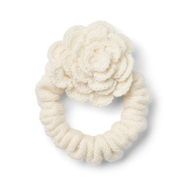 O'TAY - SMALL SCRUNCHIE FLOWER OFF WHITE