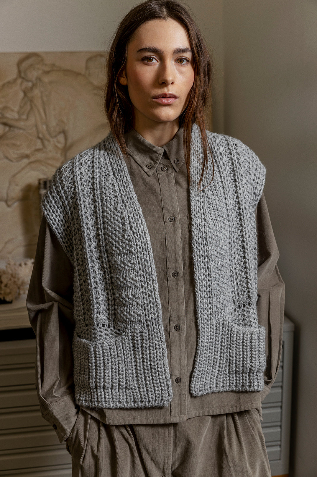 PROJECT AJ117 - SUSIE VEST GREY