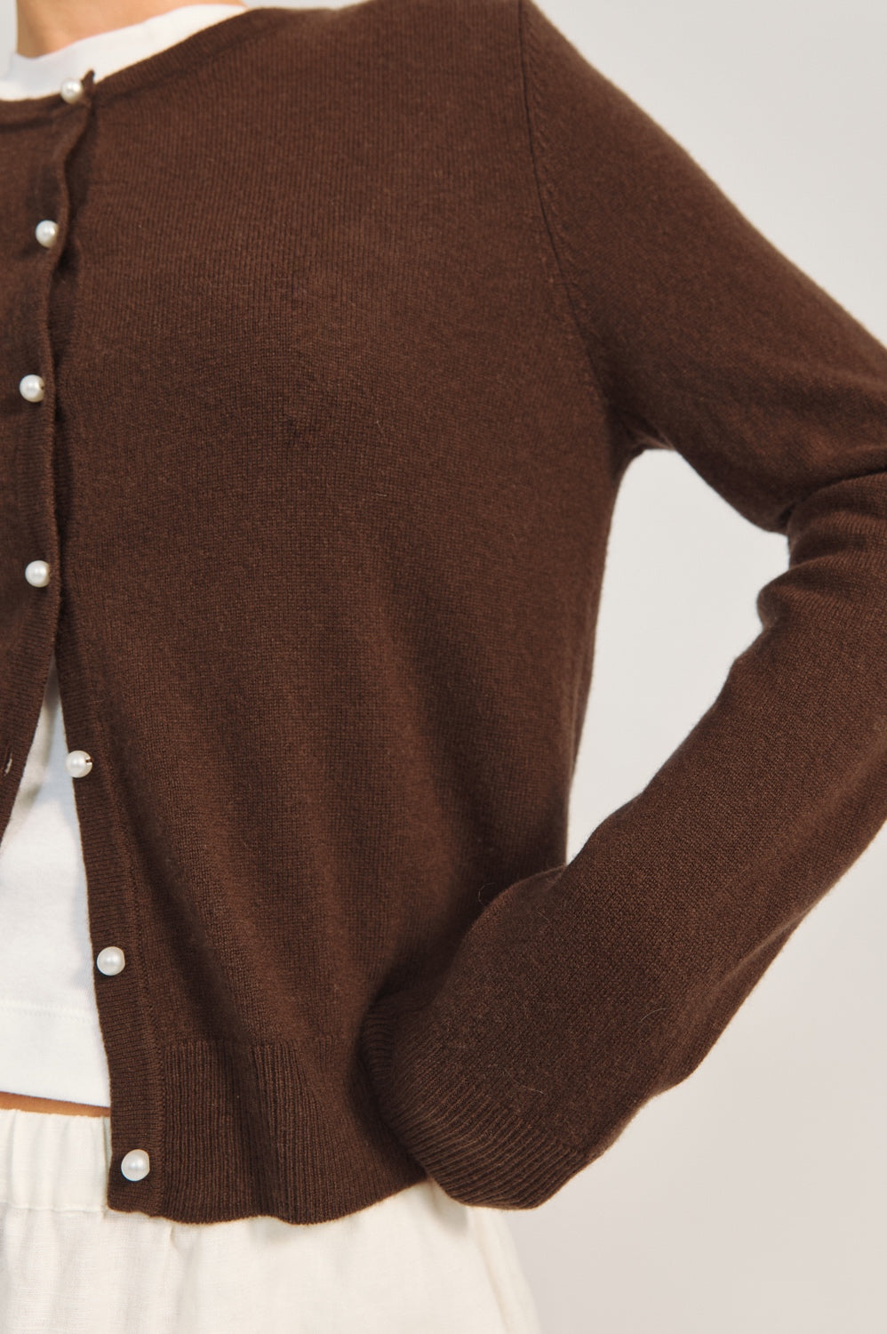 O'TAY - VICTORIA CARDIGAN - ESPRESSO