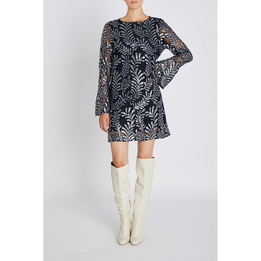 BRUUNS BAZAAR - XIA KJOLE DARK BLUE SILVER