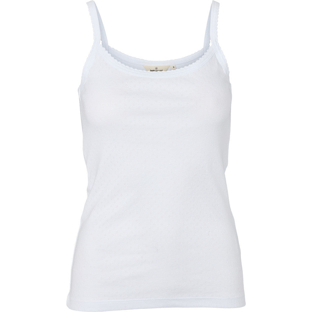 BASIC APPAREL - ARENSE STRAP TOP WHITE