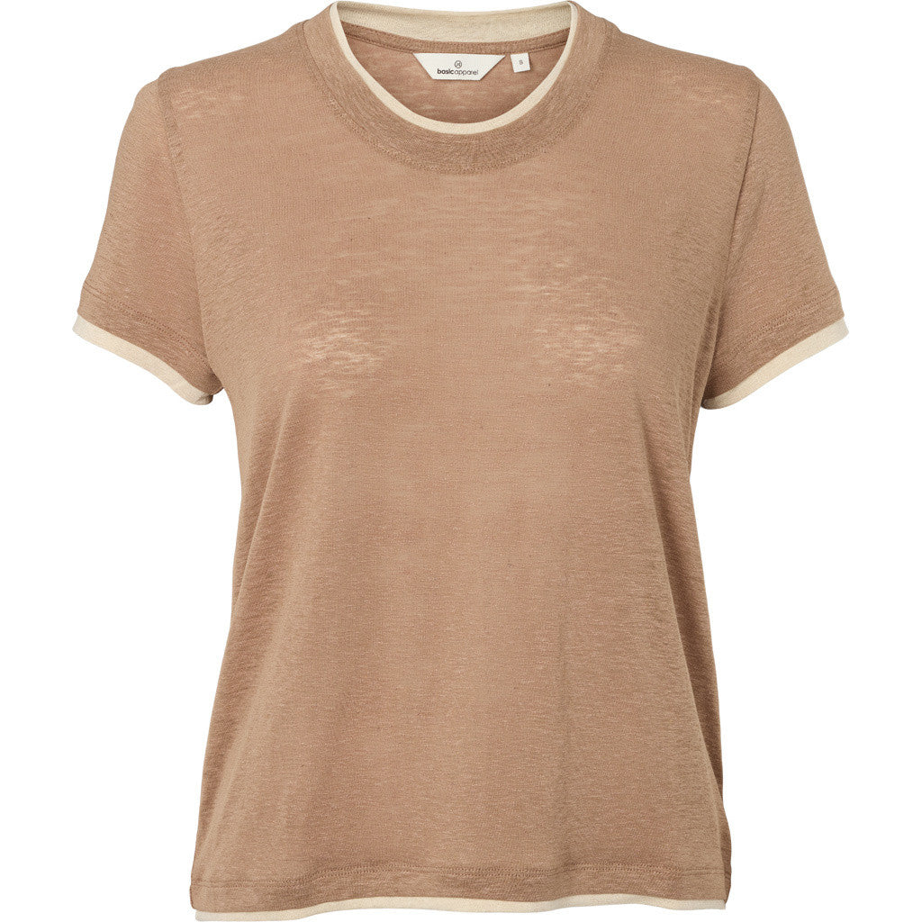 BASIC APPAREL - ASHLY DOUBLE T-SHIRT PORTOBELLA