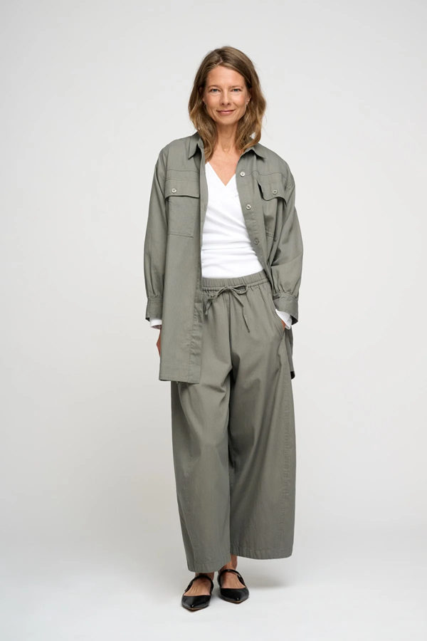 MOSHI MOSHI - GUIDE BUKSER TWILL KHAKI GRAY