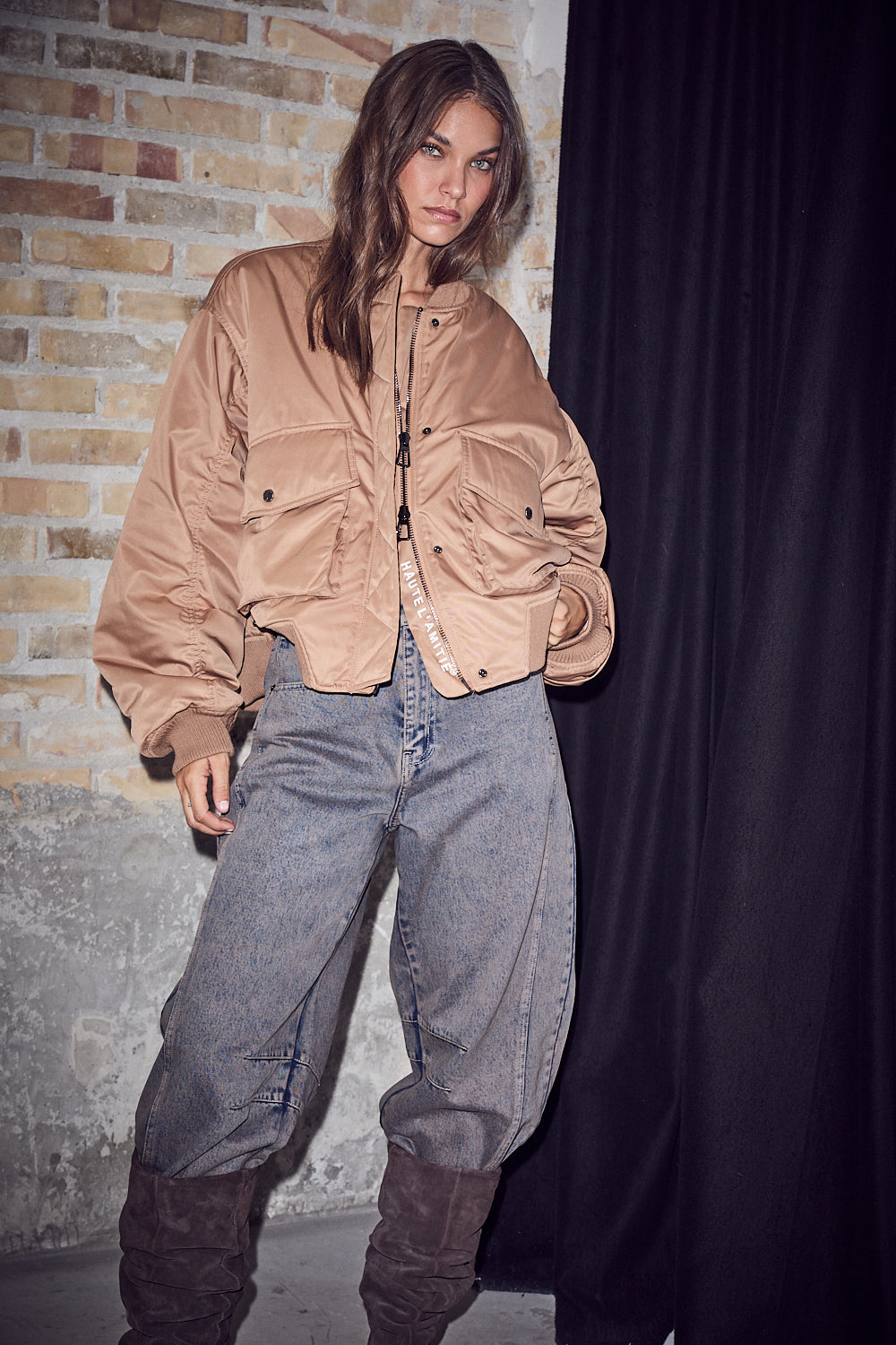 HAUTE L'AMITIE - BAILEY ZIPPER BOMBER JAKKE