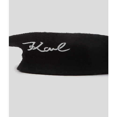 KARL LAGERFELD - SIGNATURE ULD BERET