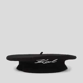 KARL LAGERFELD - SIGNATURE ULD BERET