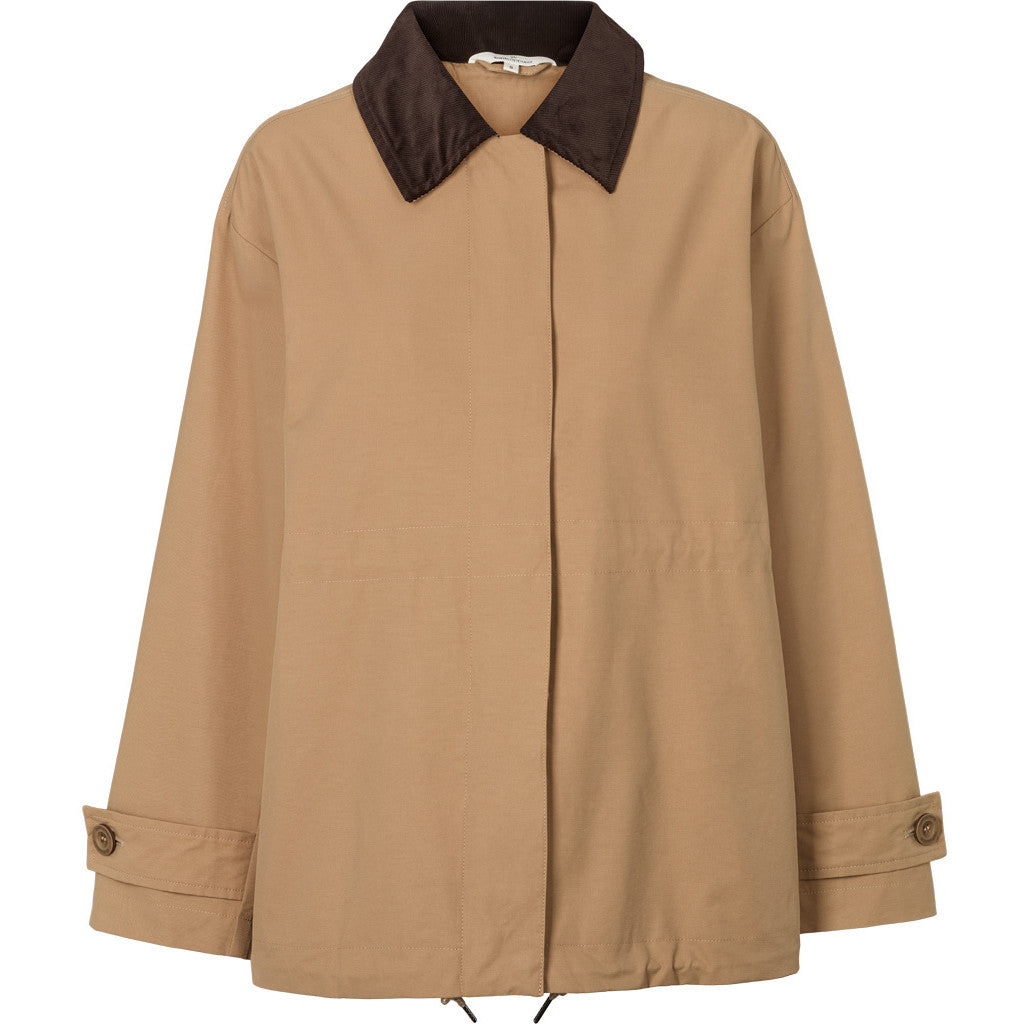 BASIC APPAREL - LIN JAKKE SEPIA TINT