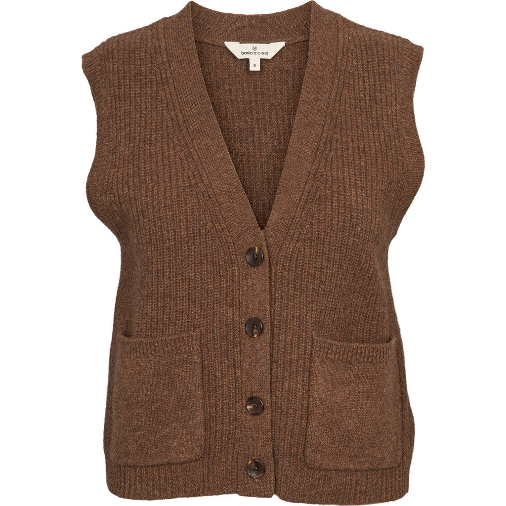 BASIC APPAREL - LIZ VEST FONDUE FUDGE
