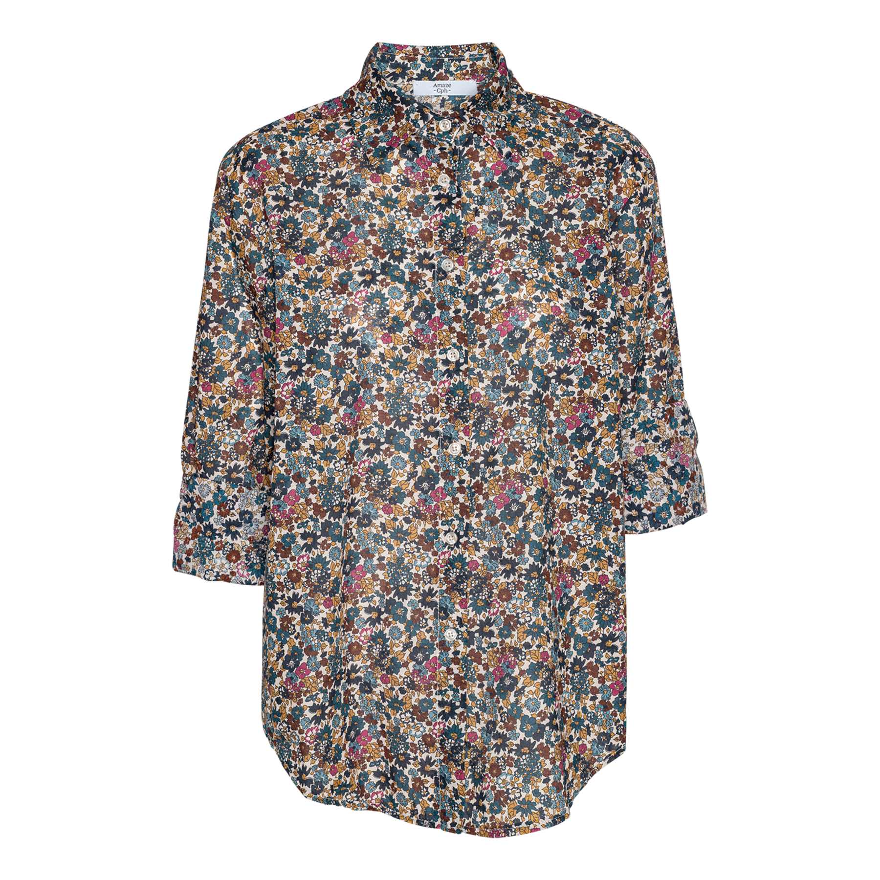 AMAZE CPH - ERICA SKJORTE BLUE FLOWER