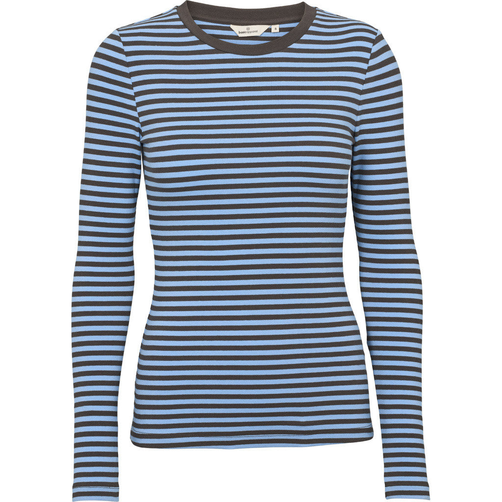 BASIC APPAREL - LUDMILLA T-SHIRT FROZEN FJORD/RAVEN