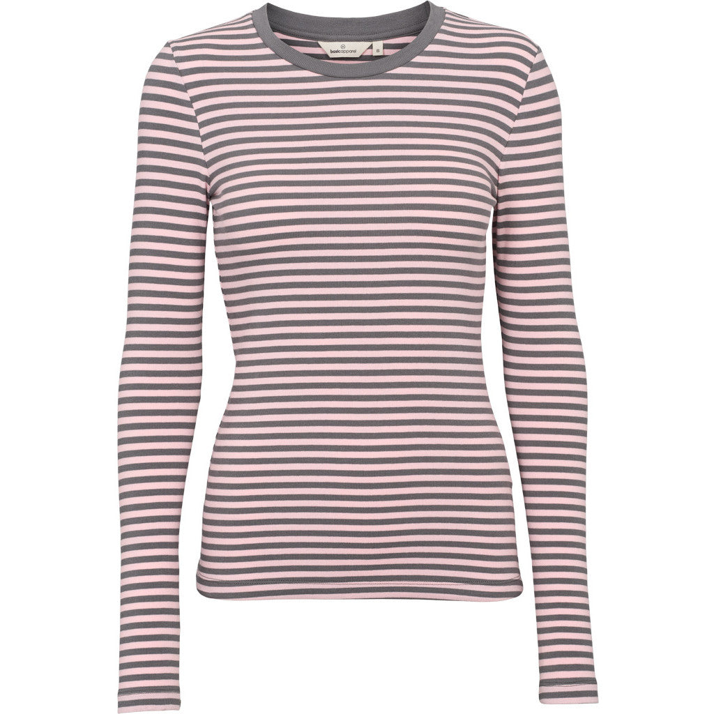 BASIC APPAREL - LUDMILLA T-SHIRT ROSE SHADOW/POPPY SEEED