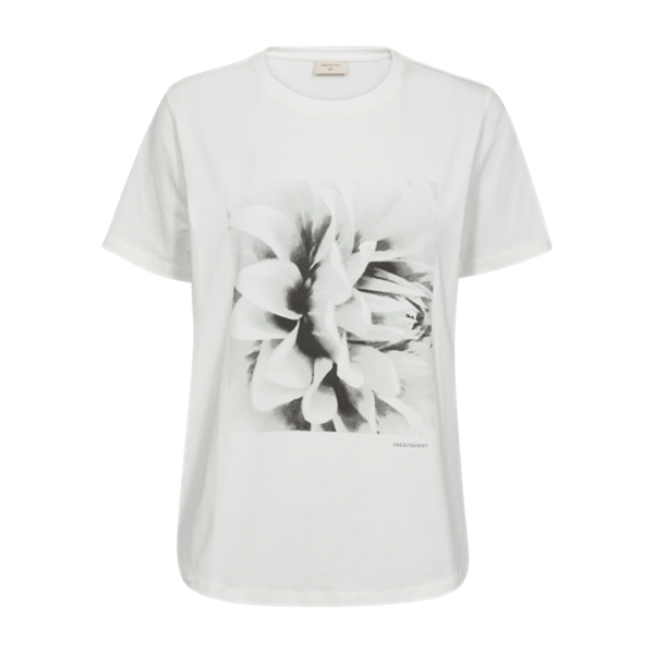 FREEQUENT - SURE T-SHIRT BRIGHT WHITE W. BLACK