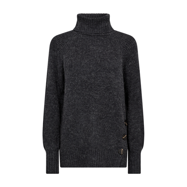 FREEQUENT - SILA PULLOVER DARK GREY MELANGE