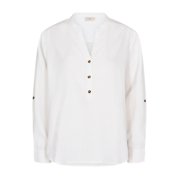 FREEQUENT - LAVA SKJORTE BRILLIANT WHITE