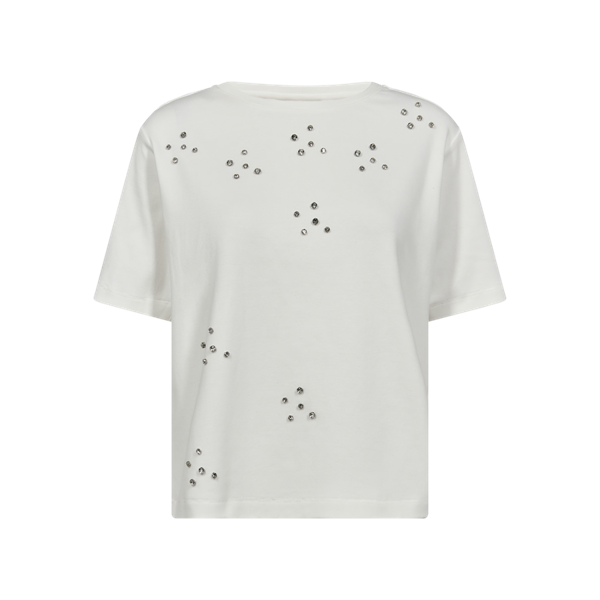 COPENHAGEN MUSE - EMBELLISHED T-SHIRT JET STREAM