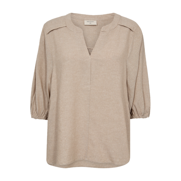 FREEQUENT - LAVA BLUSE SAND MELANGE