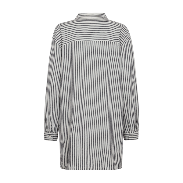 FREEQUENT - LAVISCO SKJORTE OFF WHITE/NAVY
