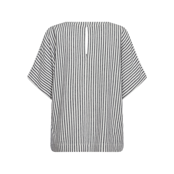 FREEQUENT - LAVISCO BLUSE OFF WHITE/NAVY