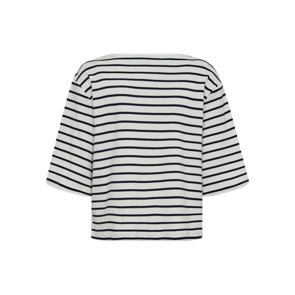 FREEQUENT - MILA T-SHIRT STAR OFF WHITE / NAVY BLAZER