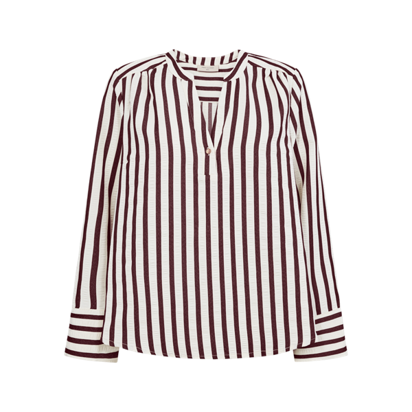 FREEQUENT - NOTO BLUSE STAR OFF WHITE/PORT ROYALE