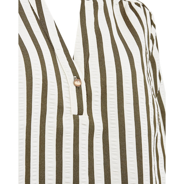 FREEQUENT - NOTO BLUSE STAR OFF WHITE/WINTER MOSS