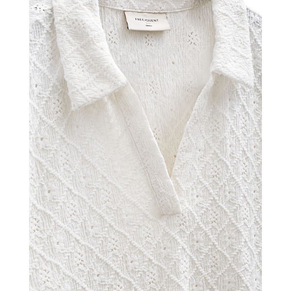 FREEQUENT - KIONA POLO STAR OFF WHITE