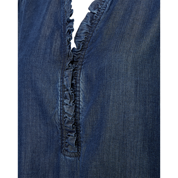 FREEQUENT - WILKE BLUSE MEDIUM BLUE DENIM