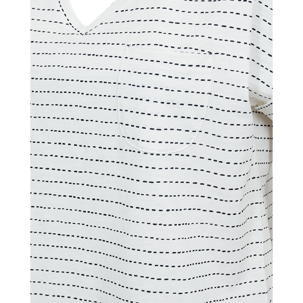 FREEQUENT - VIVA T-SHIRT STAR OFF WHITE/NAVY BLAZER