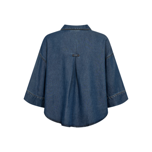 FREEQUENT - MILO SKJORTE MEDIUM BLUE DENIM