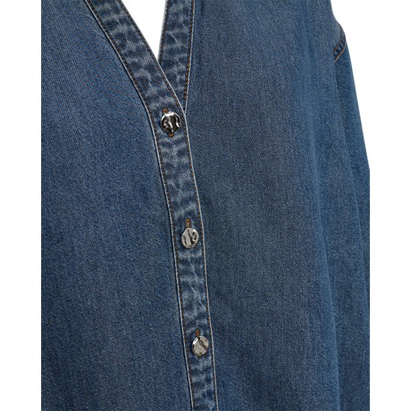 FREEQUENT - MILO SKJORTE MEDIUM BLUE DENIM