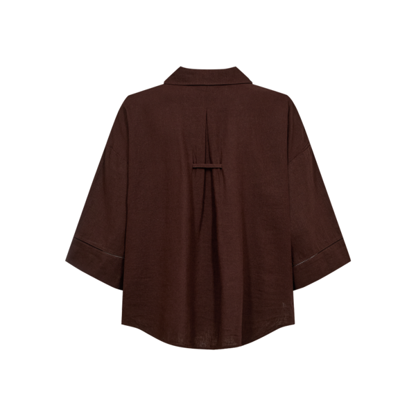FREEQUENT - ALUNA BLUSE COFFEE BEAN