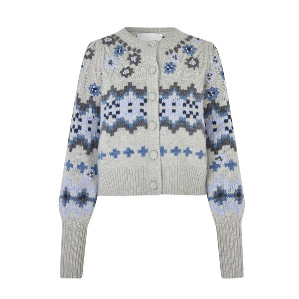 DEA KUDIBAL - LIVA CARDIGAN GREY MELANGE
