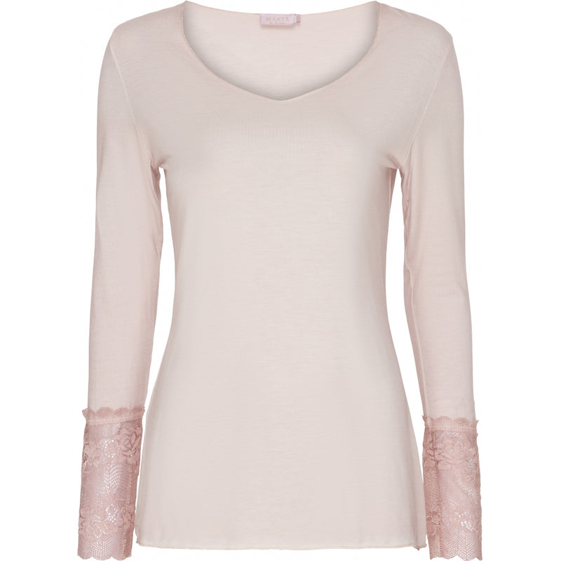 MARTA - L/S T-SHIRT MED BLONDE ROSE
