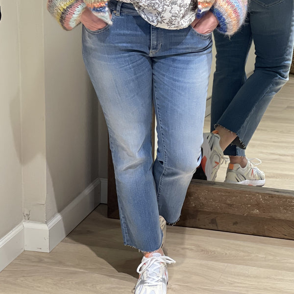 REPLAY - FAABY FLARE CROP JEANS