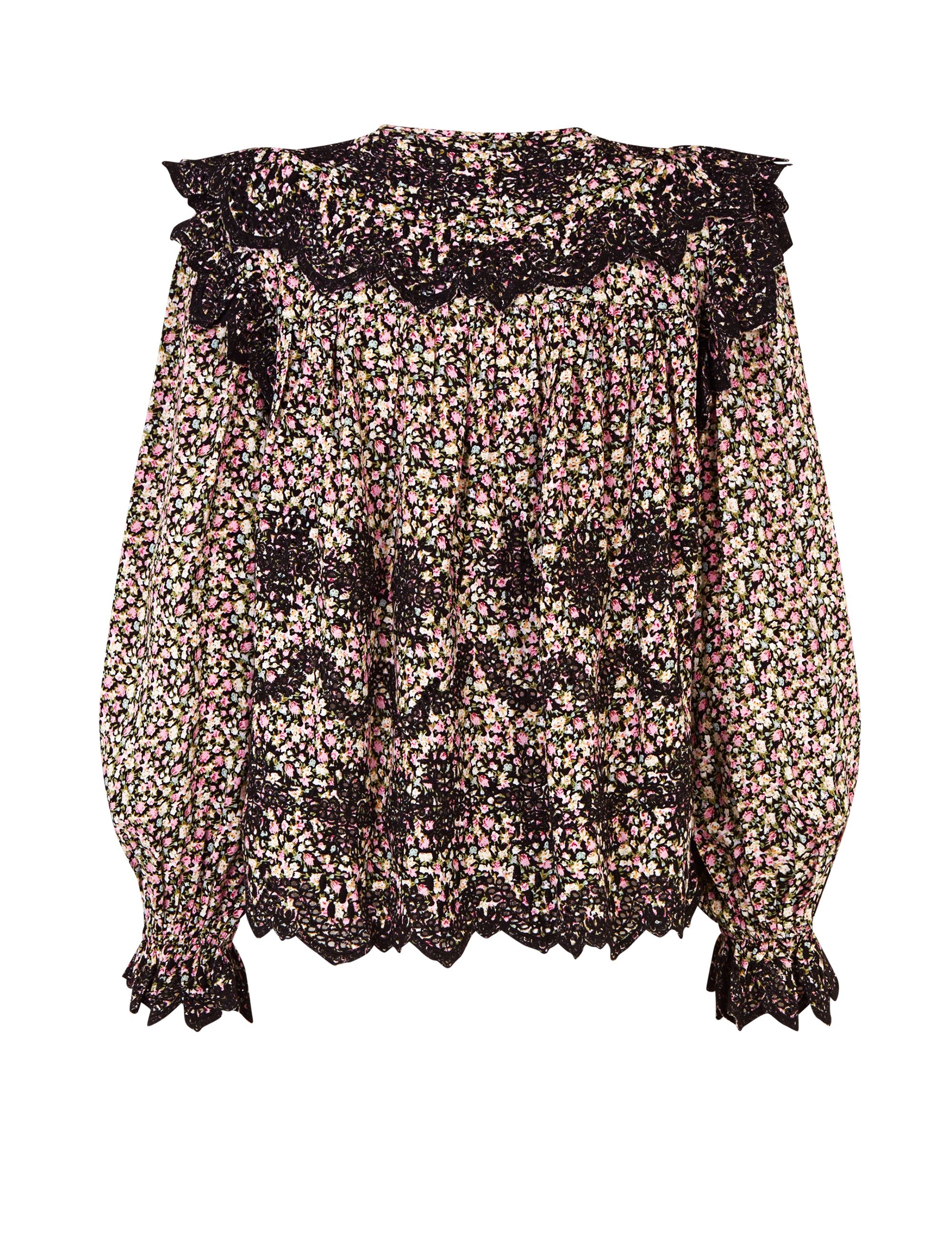 RAVN RAVN - AVA TOP BLACK PRINT