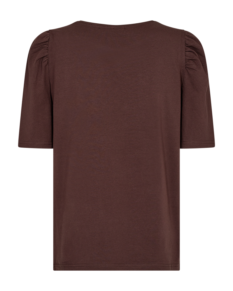 FREEQUENT - FENJA T-SHIRT COFFEE BROWN